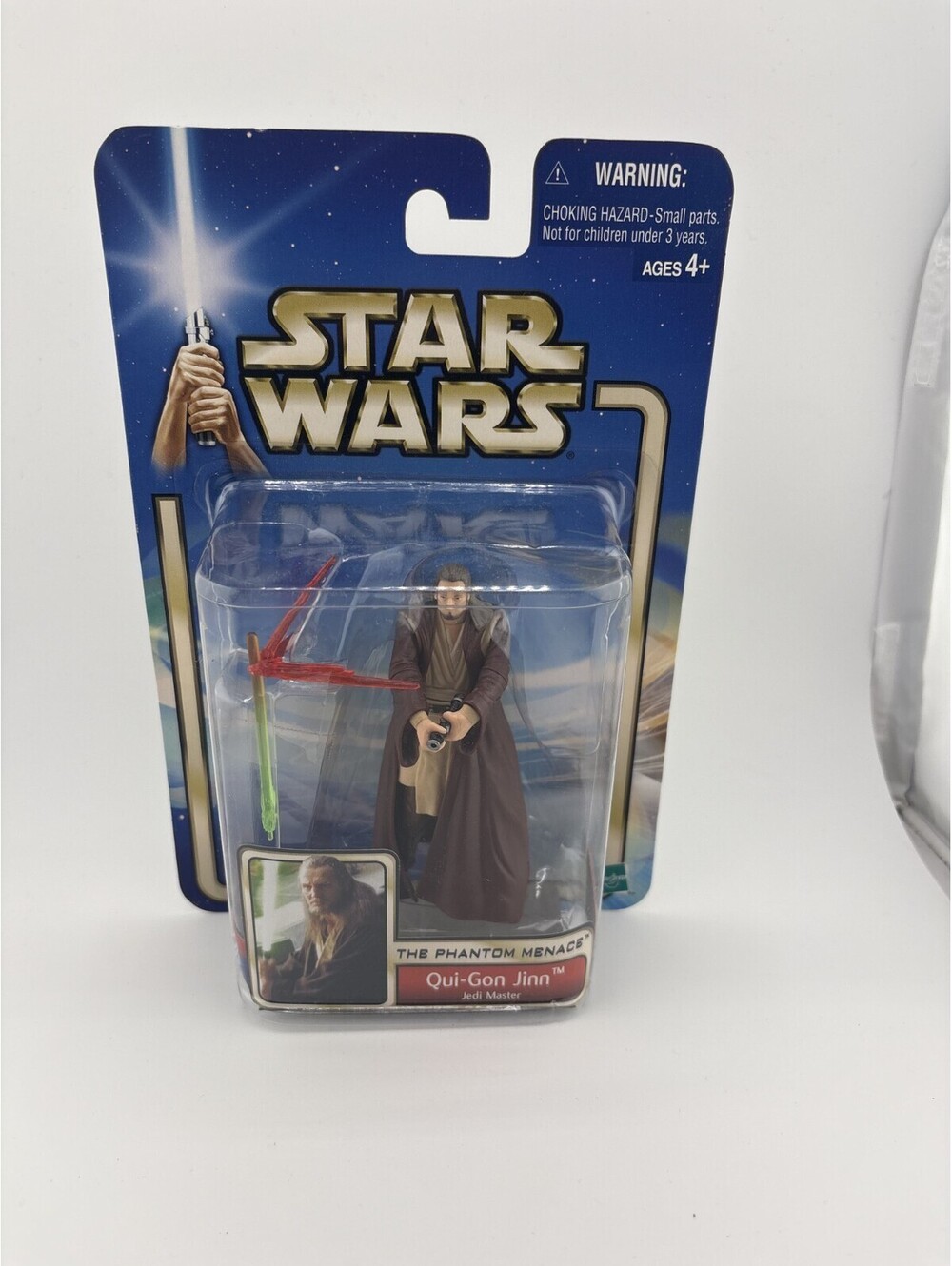 Qui-Gon Jinn Figure Star Wars Saga Collection TPM Jedi Master Lightsaber